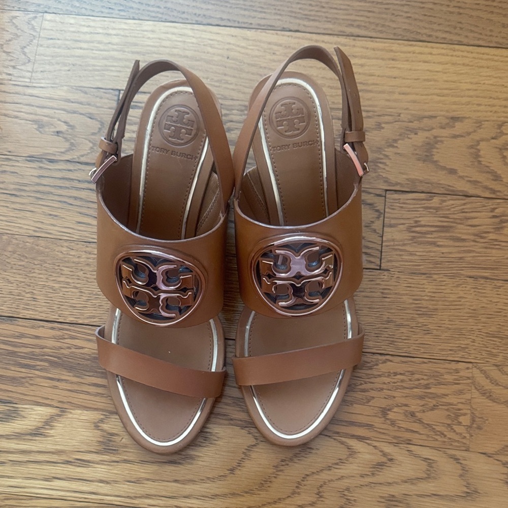 Tory Burch Tan Leather Sandals